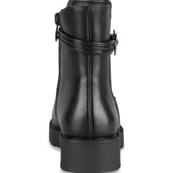 Bottines NOIR Fille Motif Uni Fermeture éclair