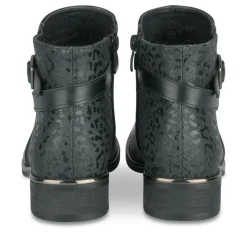 Bottines NOIR Fille Motif Uni Fermeture éclair