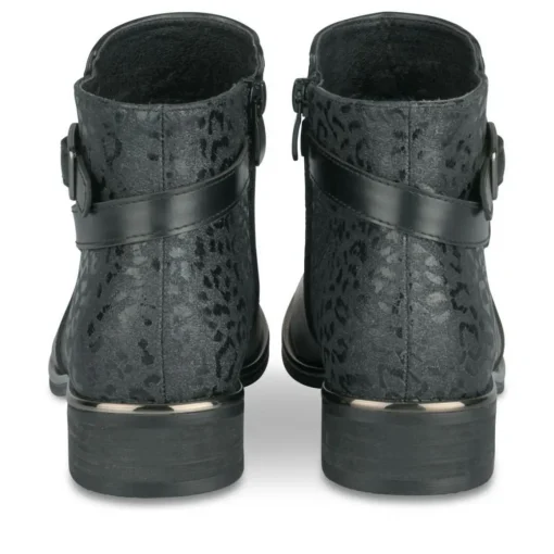 Bottines NOIR Fille Motif Uni Fermeture éclair