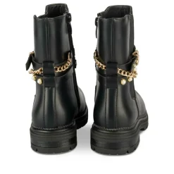 Bottines NOIR Fille Motif Chaîne Fermeture éclair
