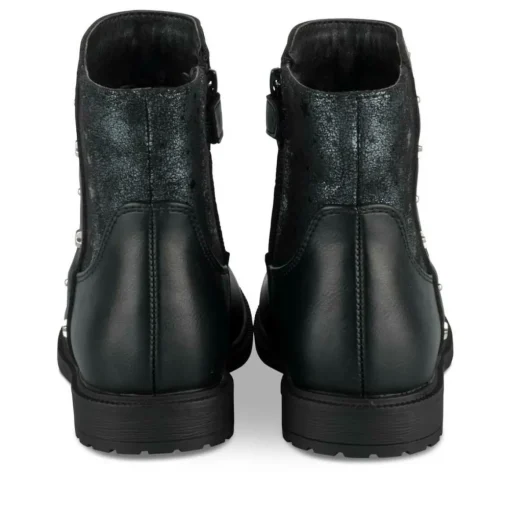 Bottines NOIR Fille Motif Iridescent Fermeture éclair