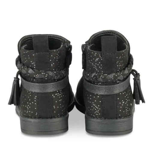 Bottines NOIR Fille Motif Paillettes Fermeture éclair