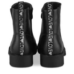 Bottines NOIR Fille Motif Paillettes Fermeture éclair