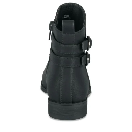 Bottines NOIR Fille Motif Uni Fermeture éclair