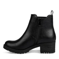 Bottines NOIR Fille Motif Uni Fermeture éclair