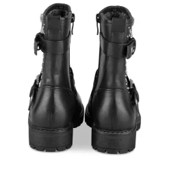 Bottines NOIR Fille Motif Clouté A Enfiler