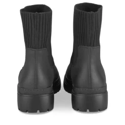 Bottines NOIR Fille Motif Uni A Enfiler