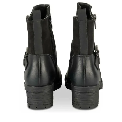 Bottines NOIR Fille Motif Uni Fermeture éclair