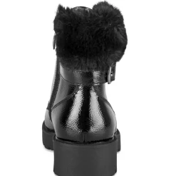 Bottines NOIR Fille Motif Uni Fermeture éclair