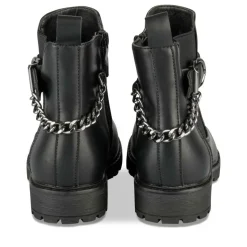 Bottines NOIR Fille Motif Chaîne Fermeture éclair
