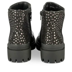 Bottines NOIR Fille Motif Vernis Fermeture éclair
