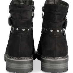 Bottines NOIR Fille Motif Uni Fermeture éclair