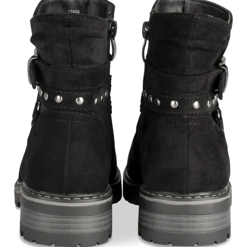 Bottines NOIR Fille Motif Uni Fermeture éclair