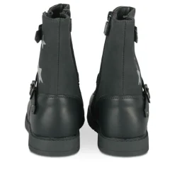 Bottines NOIR Fille Motif Etoiles Fermeture éclair