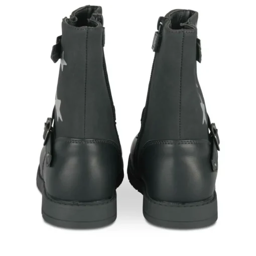 Bottines NOIR Fille Motif Etoiles Fermeture éclair