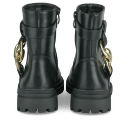 Bottines NOIR Fille Motif Chaîne Fermeture éclair
