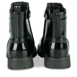Bottines NOIR Fille Motif Vernis Fermeture éclair