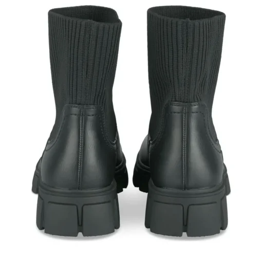 Bottines NOIR Fille Motif Uni A Enfiler