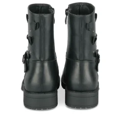 Bottines NOIR Fille Motif Coeurs Fermeture éclair