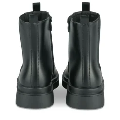 Bottines NOIR Fille Motif Uni Fermeture éclair