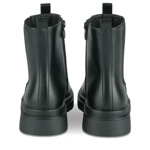 Bottines NOIR Fille Motif Uni Fermeture éclair