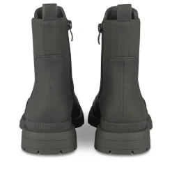 Bottines NOIR Fille Motif Uni Fermeture éclair