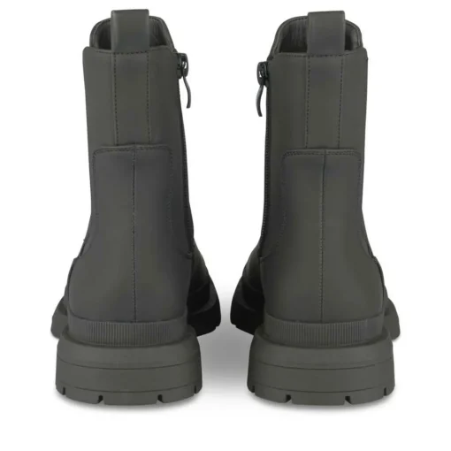 Bottines NOIR Fille Motif Uni Fermeture éclair