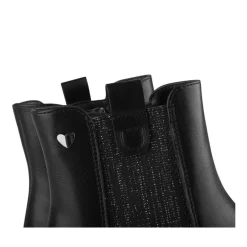 Bottines NOIR Fille Motif Uni Fermeture éclair