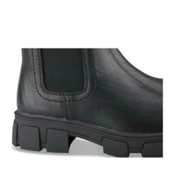Bottines NOIR Fille Motif Uni A Enfiler