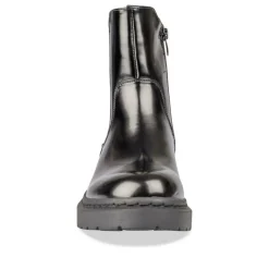 Bottines NOIR Fille Motif Uni Fermeture éclair