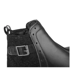 Bottines NOIR Fille Motif Paillettes Fermeture éclair
