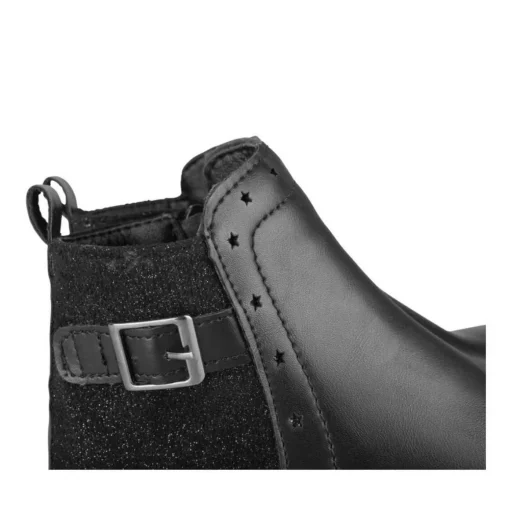 Bottines NOIR Fille Motif Paillettes Fermeture éclair
