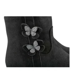 Bottines NOIR Fille Motif Paillettes Fermeture éclair
