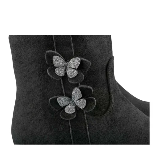 Bottines NOIR Fille Motif Paillettes Fermeture éclair