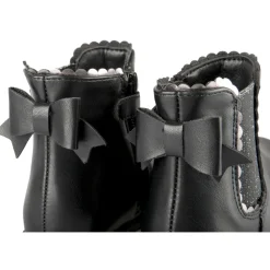 Bottines NOIR Fille Motif Uni Fermeture éclair