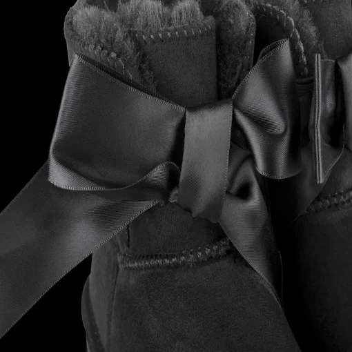 Bottines NOIR Fille Motif Uni A Enfiler