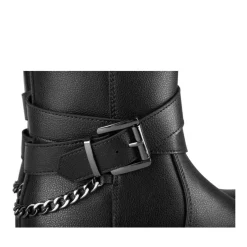 Bottines NOIR Fille Motif Chaîne Fermeture éclair