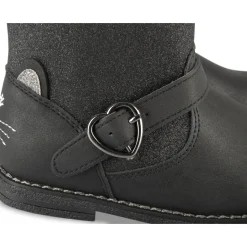 Bottines NOIR Fille Motif Paillettes Fermeture éclair