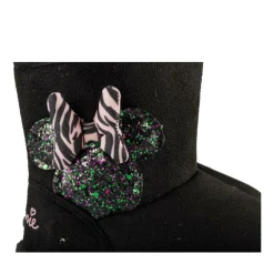 Bottines NOIR Fille Motif Paillettes A Enfiler