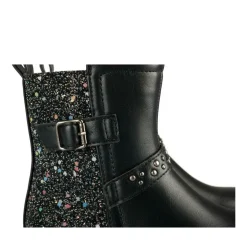 Bottines NOIR Fille Motif Paillettes Fermeture éclair