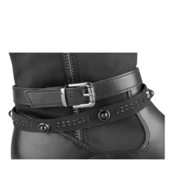 Bottines NOIR Fille Motif Perle Fermeture éclair