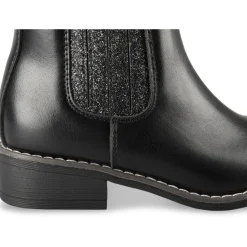 Bottines NOIR Fille Motif Uni Fermeture éclair