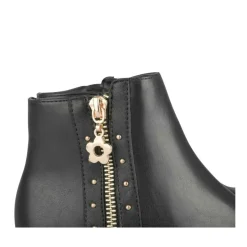 Bottines NOIR Fille Motif Clouté Fermeture éclair