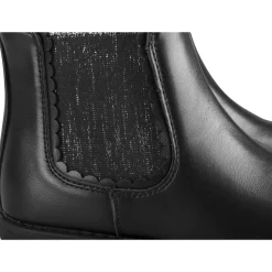 Bottines NOIR Fille Motif Uni Fermeture éclair