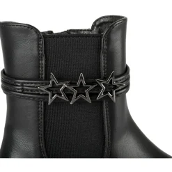 Bottines NOIR Fille Motif Uni Fermeture éclair