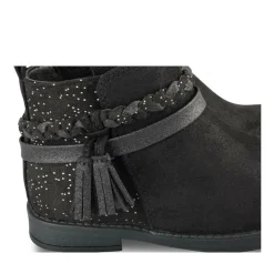 Bottines NOIR Fille Motif Paillettes Fermeture éclair