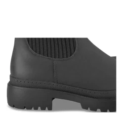 Bottines NOIR Fille Motif Uni A Enfiler