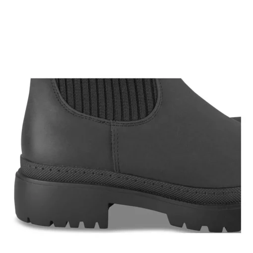 Bottines NOIR Fille Motif Uni A Enfiler