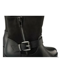 Bottines NOIR Fille Motif Uni Fermeture éclair