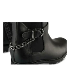 Bottines NOIR Fille Motif Chaîne Fermeture éclair